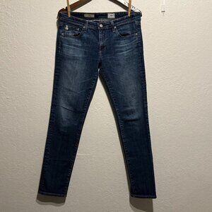 AG Adriano Goldschmied The Stilt Cigarette Leg Jeans Dark Wash Size 30R Stretch